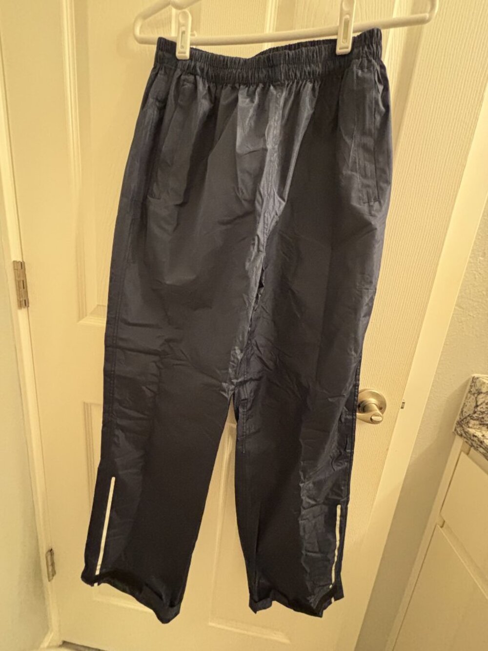 New Women's Navy Blue Rain Pants